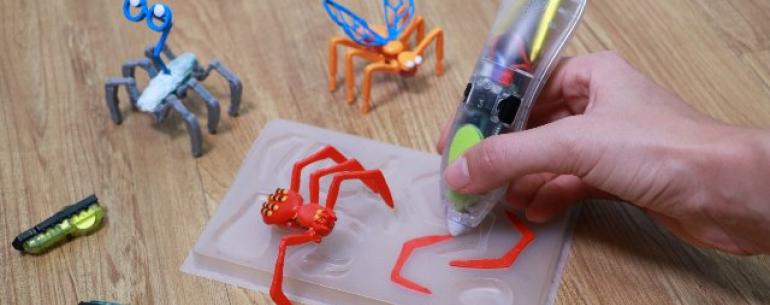 Новые комплекты 3Doodler помогают детям создавать роботизированных насекомых и динозавров