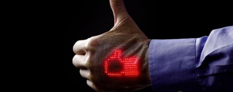 Электронная кожа может отображать сердцебиение на руке