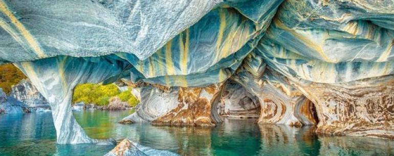 Мраморные пещеры озера Чиле-Чико, Чили 
