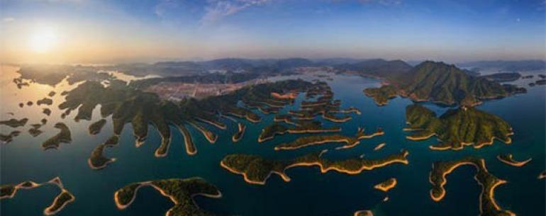 Кингдао - озеро тысячи островов в Китае 